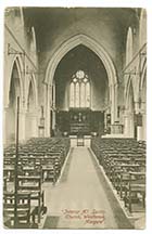 Hartsdown Road/All Saints Church interior 1905 [PC]